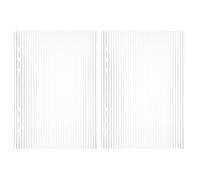 2 Pièces Couverture de Classeur à Anneaux A5 en Acrylique Rigide | Feuilles Interchangeables Faciles, Profil Fin et Léger, Design Moderne Minimaliste, pour Apprentissage et Voyage