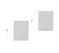2 pièces Couverture de Livre en Tissu Lavable, Protège Cahier Manuel A5 | Lavande, Motif Imprimé Élégant, Protection la Poussière, Adhérence Soignée, pour Étudiants et Lecteurs