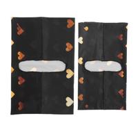2 Pièces Couverture de Livre Imprimée Grand Format, Cœur Doré | Souple, Lavable et Réutilisable, Résistance à L’usure Quotidienne, pour Carnets et Reliures Rigides