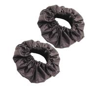 2 Pièces Couverture De Roue Anti-poussière Scooter Mobile Accessoires Pilotage Voiture Scooter Électrique Avec Siège Double Mousqueton Pare-brise Scooter Mini Tissu Oxford Black ibasenice