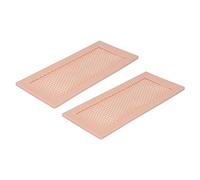 2 Pièces Couvertures D'évent pour bébé, Couvertures de Ventilation Sûres en Silicone de Protection pour Mur/plafond/registre de Sol (Brun)