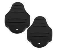 2 Pièces Couvre-Crampons de Vélo Route Look en TPE Noir | Réduit L'usure, Maintien Sûr, pour Marche et Gravel, Compatible Chaussures Cyclistes et Crampons Route