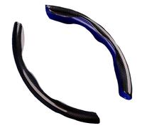 2 Pièces Couvre Volant Voiture pour Audi A3 S3 Sportback 8L 8P 8V 8Y / Cabrio 8P 8V / Sedan 8V,Ultra LéGer Respirant Et AntidéRapant Intérieur Accessoires,B-Blue