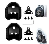 2 Pièces Crampons de Vélo SPD Cleats, Métal Adaptateur de Pédale de Vélo, Antidérapantes Adaptateur De Cale SPD avec 3 Trous Compatibles avec Systèmes Shimano SPD - Noir
