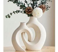 2 pièces Créatif Série de couple Vase de décoration à la maison, combinaison de grandes et moyennes tailles, ornement de table d'intérieur, convient à la décoration intérieure, peut être utilisé dans