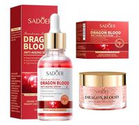 2 Pièces Crème de Sang de Dragon, Crème Anti-Rides pour le Visage + Sérum de Sang de Dragon, Retinol dragon Cream, Dragon's Blood Easy Cream, Éclaircit le Teint