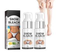 2 Pièces Crème Éclaircissante Pour Les Aisselles, Crème Éclaircissante Pour La Peau Pour Les Zones Intimes, Réparer Et Restaurer La Crème Corporelle Éclaircissante Pour Les Aisselles Bikini Line