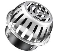 2 Pièces Crépine de Gouttière en Acier Inoxydable Argentée | Drain Holes Design, Laisse L’eau Circuler, pour Toiture, Terrasse, Patio et Regards Extérieurs