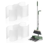 2 Pièces Crochet de Fixation Blanc pour Pelle à Poussière, Double Clip | Attache de Manche à Balai, Organise Deux Outils sans Vis, pour Bâtons de Serpillière, Bureaux ou Entretien