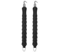 2 Pièces Crochet de Liaison Maçonnerie en Acier Noir | Acier Traité à Chaud, Gain de Temps, Prise Confortable, Usage pour Ligature de Fil et Armature