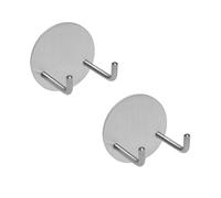 2 Pièces Crochet De Serviette, Café Filtre Support Mural, Crochets Sans Poinçonnage En Acier Inoxydable, Crochet De Douche En Acier Inoxydable, Support Mural De Porte-Filtre à Café, Pour Salle De Bain