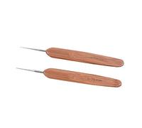 2 Pièces Crochet Dreadlocks pour Cheveux, Outil à Aiguilles Dread Locks pour Braids Craft (0.5mm + 0.75mm)