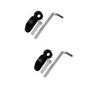 2 Pièces Crochet Scooter Embouts de Guidon de Porte-Casque Mural Headphone Stand Support Casque Crochet pour Casque, Guidon Crochet Casque Alliage d'aluminium Black NIYANGLE