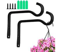 2 Pièces Crochets Muraux pour Plantes, Crochets pour Plantes Suspendues, Crochet de Suspension en Fer en Métal, Cintre Décoratif en Métal en Fer, pour Plantes Suspendues, Lumière, Pots de Plantes
