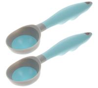 2 Pièces Cuillère à Boule de Glace, Long Manche, Grosse | Prise Confortable, Tête Ronde Polie, pour Melon et Préparation de Desserts