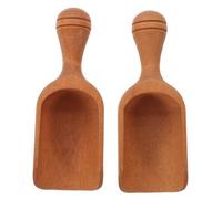 2 Pièces Cuillère à Café en Bois, Mesurette Précise | Bois , Prise Confortable, Usage Bureau Cuisine, Style Élégant, Lot Unique, Format Compact