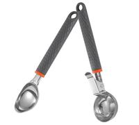 2 Pièces Cuillère à Glace et Melon en Acier Inoxydable, Outil | Bord Rond Poli, Surface Lisse et Éclatante, Coupe les Desserts Glacés Fermes, pour Pâtissiers, Cuisiniers, Cafés et Traiteurs