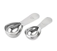 2 Pièces Cuillère à Mesurer en Acier Inoxydable 15ml 30ml | Dose Précise, Poignée Ergonomique, Graduation Gravée, Rangement Suspendu, pour Poudre, Sucre, la Cuisine