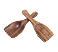 2 Pièces Cuillère Doseuse à Café Marron en Bois pour Grains, Thé | Usage Maison, Mesure Précise du Café Moulu Farine, Prise Facile, Format Pratique