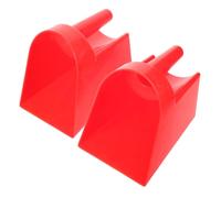 2 Pièces Cuillère Doseuse Stable Légère en Plastique Rouge pour