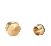 2 pièces cuivre filetage mâle laiton tuyau tête hexagonale embout bouchon raccord coupleur adaptateur SUNBING(Male Plug,3/4Inch)