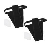 2 Pièces Culotte Hygiénique Lavable, Ajustable Noir | Coton, Pad Remplaçable, Coupe sur Mesure, Entretien Facile, pour Chiennes en Chaleur et Usage Quotidien
