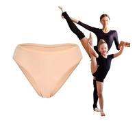 2 Pièces Culottes de Danse Classique Culottes de Gymnastique Sans Coutures Invisibles pour Femmes et Filles Bas Beiges Sous-vêtements de Gymnastique pour Ballerines(L)