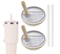 2 Pièces Cup Couvercle Remplacement 40Oz Couvercles de Gobelet pour Stanley Cup Anti-Fuites et Anti-Éclaboussures avec couvercle et Paille pour accessoires Stanley Cup