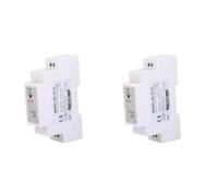 2 Pièces d'alimentation sur Rail DIN 12 V Boîtier en Plastique Modulation PWM Conception Compacte Faible Consommation D'énergie Puissance de Sortie 15 W pour Armoire de Commande