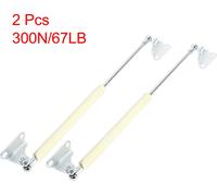 2 pièces d'amortisseurs à gaz 300N/67LB Ressort à gaz de compression Lift-O-Mat Charnière de levage de porte Supporté Struts Ressort à gaz 15 pouces pour RV Jaune