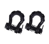 2 pièces d'anneaux en D pour Voiture,Crochet de remorquage avec Support d'anneau de moyeu,Pièces de treuil pour remorque,pour Mitsubishi Outlander ASX Eclipse Cross Lancer