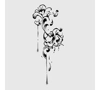 2 Pièces D'Autocollants De Tatouage De Jus De Qualité Supérieure Semi-Permanents Imperméables À Base De Plantes Fleuries Et Durables