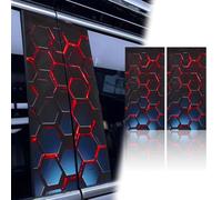 2 Pièces D'autocollants pour Pilier Central de Voiture pour Volkswagen CrossFox2015-2025, Montant B de Porte Latérale et Vitre de Voiture Tuning Accessoires,C