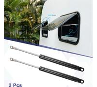 2 pièces de 10 pouces 80Ib/356N Vérins à gaz noirs Supports Amortisseurs universels pour camping-car Voiture Camion Bateau Fenêtres Couvercles de portes d'armoire