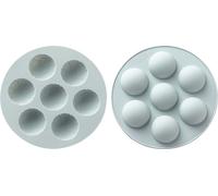 2 pièces de 7 balles de décoration de gâteau Moules en silicone, Moules en silicone de basket-ball de football, Moules à fondant pour le bricolage de chocolat, gâteaux, puddings, glaces ou porte-clés
