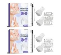 2 Pièces de 80 Comprimés Autocollant Lifting Visage, Face Lifting Patch, Patchs de Levage de Visage Invisibles, Visage Invisible Instantané, Lifting Cou et Yeux Menton pour la Femme Anti-âge