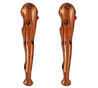 2 pièces de 90 cm de bâtons en bois gonflables, accessoires de jeu de rôle, accessoires d'encouragement brun, accessoires de photographie hilarants, pour les bal maquillage, les fêtes de grottes