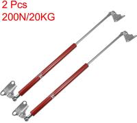 2 pièces de barre d'appui hydraulique universelle Amortisseur à gaz 200N/20KG Ressort à gaz de compression Charnière de levage de porte 20 pouces pour voiture rouge