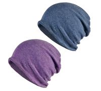 2 pièces de Bonnets Double Couche, Chapeaux Chauds pour l'automne et l'hiver, Chapeaux Unisexes élastiques, Accessoires à la Mode et Polyvalents, adaptés au Sport, au Travail