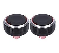 2 pièces de bouton de climatisation en alliage d’aluminium, pièce de rechange pour RIO K2 KX ROCSS 2017-2019 ; bouton de commande de chauffage/climatisation avec poignée à