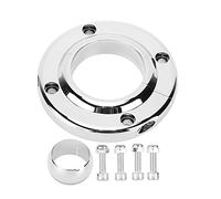 2 pièces de colonne de direction en aluminium billet poli, montage au sol, pivotante à 360°, pour moteurs GM SBC, et 350 ; colonnes de rechange de 2 pouces avec 4 trous de
