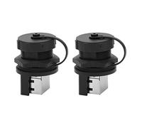 2 pièces de connecteur RJ45 étanche à 180°, Adaptateur Ethernet IP67 pour câbles Cat5, Cat5e et Cat6, coupleur d’extérieur Ignifuge V-0 avec raccord fileté pour écrans LED et