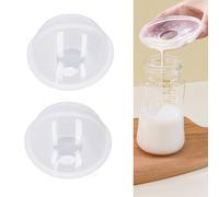2 pièces de coques collectrices de lait maternel en silicone, capacité de 75 ml, portables et portatives