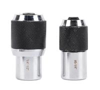 2 pièces de douilles à tarauder, jeu de douilles réglables à entraînement 3/8, adaptateur 6 - 1/4 po, 1/4 po - 1/2 po pour alésoirs, extracteurs de vis et tarauds, compatible avec