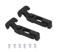 2 pièces de fermeture de capot en caoutchouc Poignée en T Bobine élastique Tirette flexible avec vis pour boîte à outils