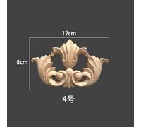 2 pièces de figurines en bois sculpté floral naturel,artisanat d'Auckland,appliques d'angle,cadre,décoration murale,porte,meubles,calcul,voiture mise en ?uvre illimitée - Type thickness 1cm #A