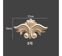 2 pièces de figurines en bois sculpté floral naturel,artisanat d'Auckland,appliques d'angle,cadre,décoration murale,porte,meubles,calcul,voiture mise en ?uvre illimitée - Type thickness 1cm #B