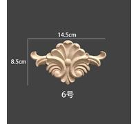 2 pièces de figurines en bois sculpté floral naturel,artisanat d'Auckland,appliques d'angle,cadre,décoration murale,porte,meubles,calcul,voiture mise en ?uvre illimitée - Type thickness 1.2cm #A