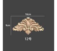 2 pièces de figurines en bois sculpté floral naturel,artisanat d'Auckland,appliques d'angle,cadre,décoration murale,porte,meubles,calcul,voiture mise en ?uvre illimitée - Type thickness 1.2cm #C