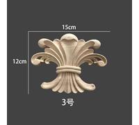 2 pièces de figurines en bois sculpté floral naturel,artisanat d'Auckland,appliques d'angle,cadre,décoration murale,porte,meubles,calcul,voiture mise en ?uvre illimitée - Type thickness 1.2cm #B